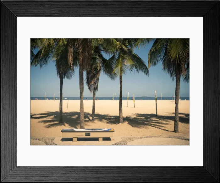 Framed Print : Copacabana Beach, Rio de Janeiro, Brazil, South America Framed Print : Copacabana Beach, Rio de Janeiro, Brazil, South America