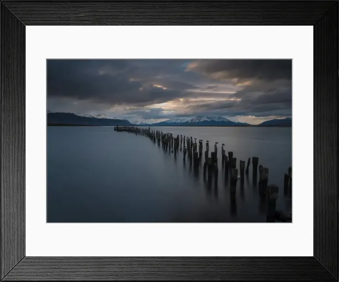 Framed Print : Dusk over The Last Hope Sound, Puerto Natales, Patagonia, Chile, South America Framed Print : Dusk over The Last Hope Sound, Puerto Natales, Patagonia, Chile, South America
