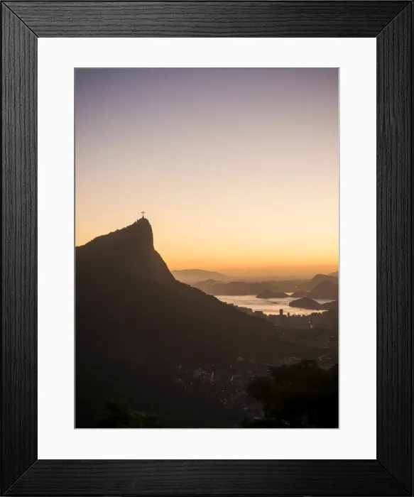 Framed Print : View from Chinese Vista at dawn, Rio de Janeiro, Brazil, South America Framed Print : View from Chinese Vista at dawn, Rio de Janeiro, Brazil, South America