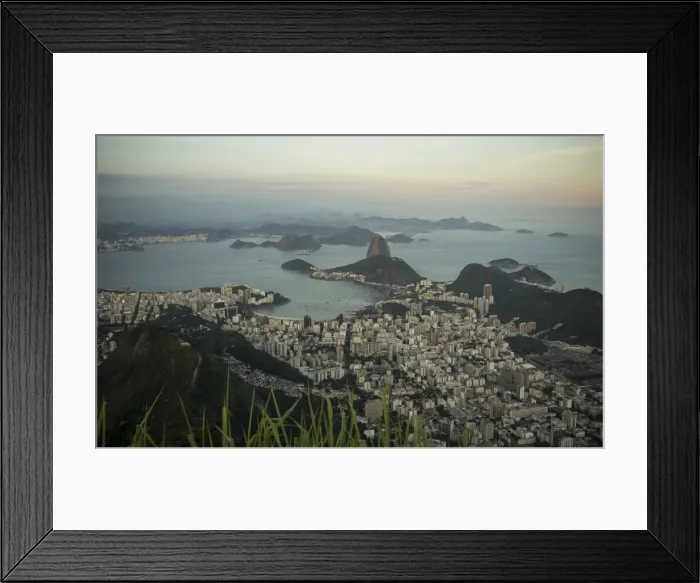 Framed Print : View from Cristo Redentor over Rio de Janeiro, Corcovado, Rio de Janeiro, Brazil, South America Framed Print : View from Cristo Redentor over Rio de Janeiro, Corcovado, Rio de Janeiro, Brazil, South America