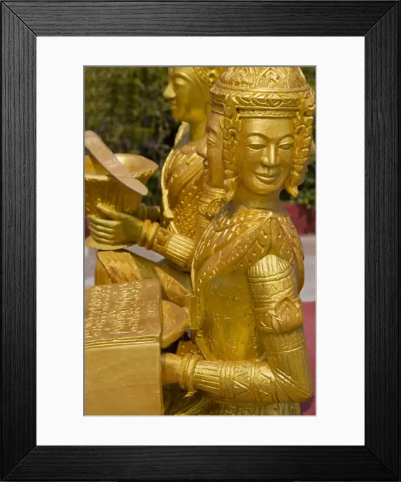 Framed Print : Gold statue in Wat Krom Temple, Sihanoukville Port, Sihanouk Province, Cambodia, Indochina, Southeast Asia, Asia Framed Print : Gold statue in Wat Krom Temple, Sihanoukville Port, Sihanouk Province, Cambodia, Indochina, Southeast Asia, Asia