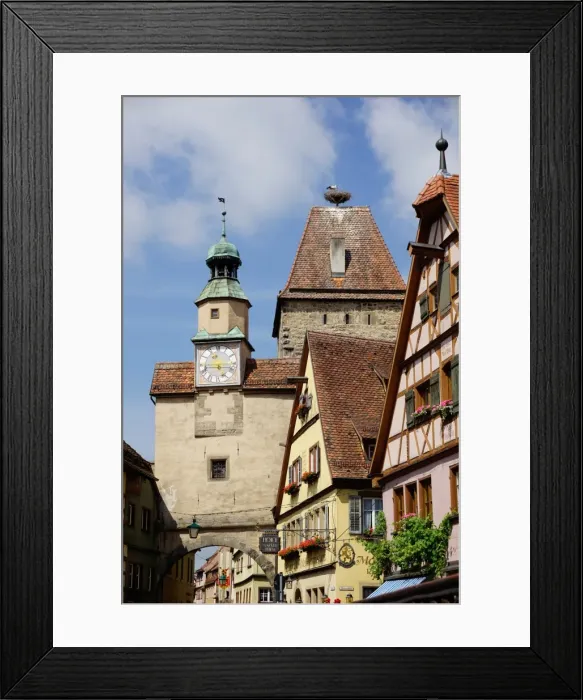 Framed Print : Markus Tower and Roder arch, Rothenburg ob der Tauber, Romantic Road, Franconia, Bavaria, Germany, Europe Framed Print : Markus Tower and Roder arch, Rothenburg ob der Tauber, Romantic Road, Franconia, Bavaria, Germany, Europe