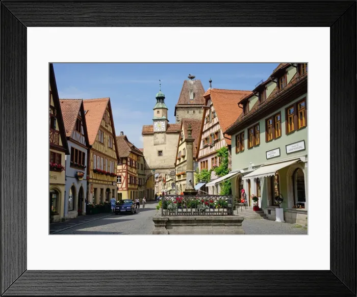 Framed Print : Markus Tower and Roder arch, Rothenburg ob der Tauber, Romantic Road, Franconia, Bavaria, Germany, Europe Framed Print : Markus Tower and Roder arch, Rothenburg ob der Tauber, Romantic Road, Franconia, Bavaria, Germany, Europe