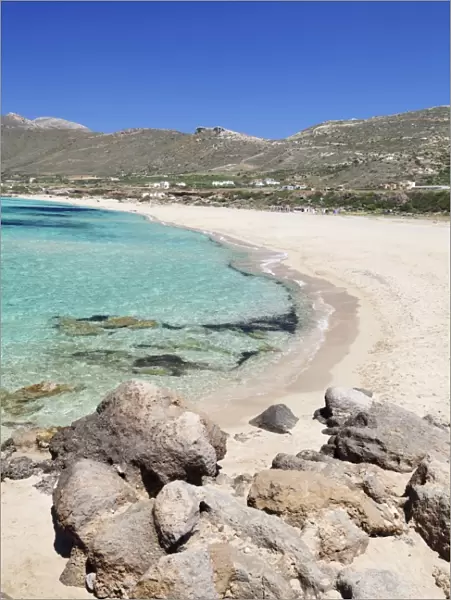 Falassarna beach, Falassarna, Chania (Khania), Crete, Greek Islands, Greece, Europe