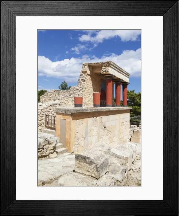 Framed Print : Minoan Palace, Palace of Knossos, North Entrance, Iraklion (Heraklion) (Iraklio), Crete, Greek Islands, Greece, Europe Framed Print : Minoan Palace, Palace of Knossos, North Entrance, Iraklion (Heraklion) (Iraklio), Crete, Greek Islands, Greece, Europe