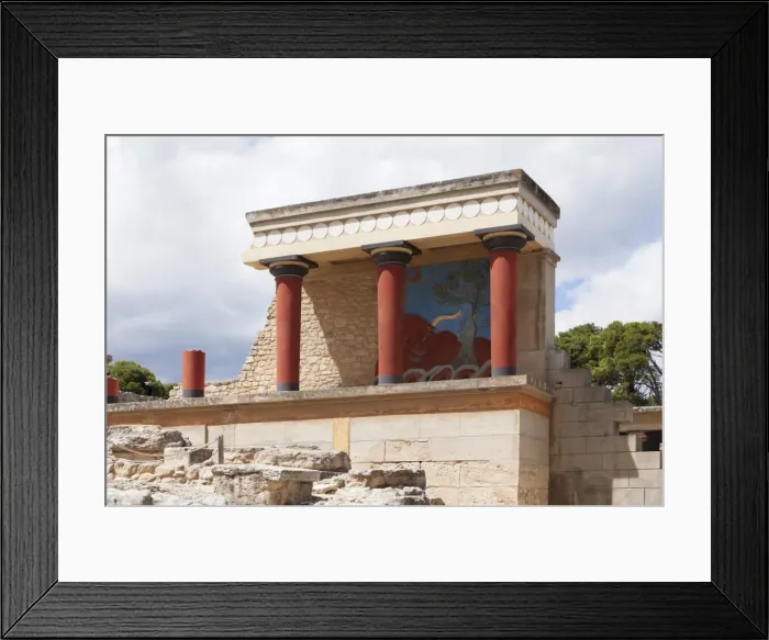 Framed Print : Minoan Palace, Palace of Knossos, North Entrance, Iraklion (Heraklion) (Iraklio), Crete, Greek Islands, Greece, Europe Framed Print : Minoan Palace, Palace of Knossos, North Entrance, Iraklion (Heraklion) (Iraklio), Crete, Greek Islands, Greece, Europe