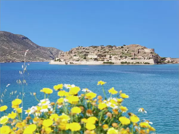 Spinalonga Island (Kalidon), former leper colony, Gulf of Mirabello, Lasithi, Eastern Crete, Crete, Greek Islands, Greece, Europe