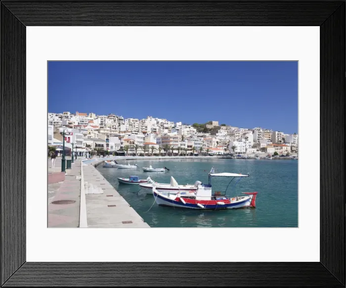 Framed Print : Promenade on seafront, Sitia, Eastern Crete, Crete, Greek Islands, Greece, Europe Framed Print : Promenade on seafront, Sitia, Eastern Crete, Crete, Greek Islands, Greece, Europe