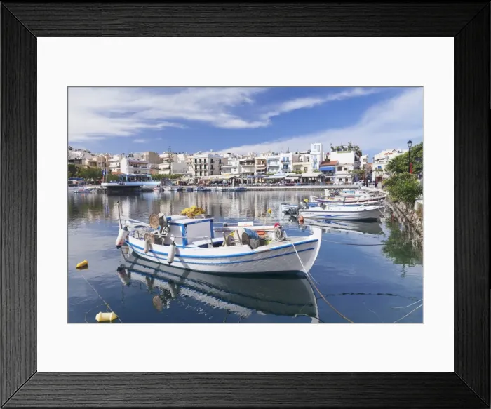 Framed Print : Voulismeni Lake, Agios Nikolaos, Crete, Greek Islands, Greece, Europe Framed Print : Voulismeni Lake, Agios Nikolaos, Crete, Greek Islands, Greece, Europe