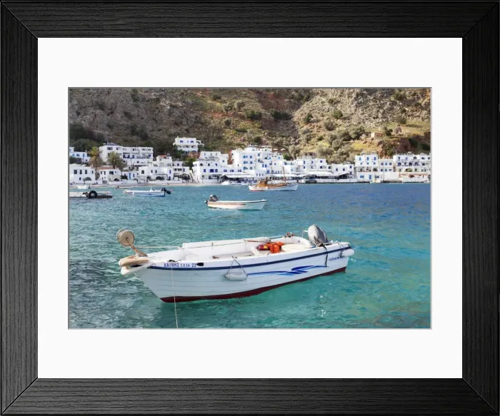 Framed Print : Loutro, South Crete, Crete, Greek Islands, Greece, Europe Framed Print : Loutro, South Crete, Crete, Greek Islands, Greece, Europe