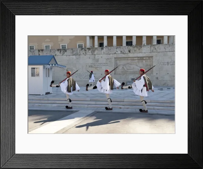 Framed Print : Evzone soldiers, Changing the Guard, Syntagma Square, Athens, Greece, Europe Framed Print : Evzone soldiers, Changing the Guard, Syntagma Square, Athens, Greece, Europe