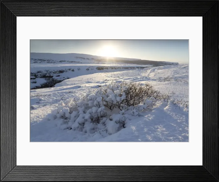 Framed Print : Snow-covered winter landscape near Gullfoss Waterfall, Iceland, Polar Regions Framed Print : Snow-covered winter landscape near Gullfoss Waterfall, Iceland, Polar Regions