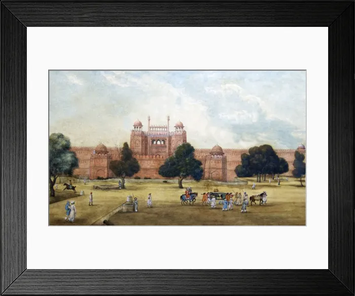 Framed Print : Painting of Red Fort, 19th century, Archaeological Museum, Red Fort, Delhi, India, Asia Framed Print : Painting of Red Fort, 19th century, Archaeological Museum, Red Fort, Delhi, India, Asia