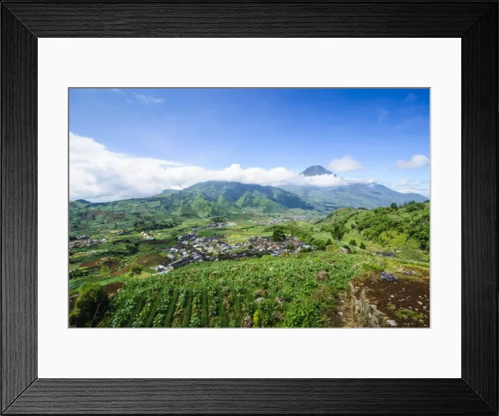 Framed Print : View over the Dieng Plateau, Java, Indonesia, Southeast Asia, Asia Framed Print : View over the Dieng Plateau, Java, Indonesia, Southeast Asia, Asia