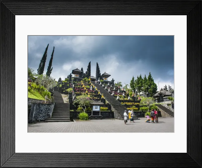Framed Print : Stone statues with colourful capes in the Pura Besakih temple complex, Bali, Indonesia, Southeast Asia, Asia Framed Print : Stone statues with colourful capes in the Pura Besakih temple complex, Bali, Indonesia, Southeast Asia, Asia