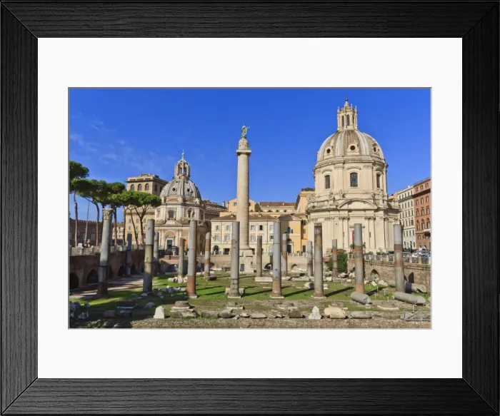 Framed Print : Trajans Column and Forum, Forum area, Rome, Lazio, Italy, Europe Framed Print : Trajans Column and Forum, Forum area, Rome, Lazio, Italy, Europe