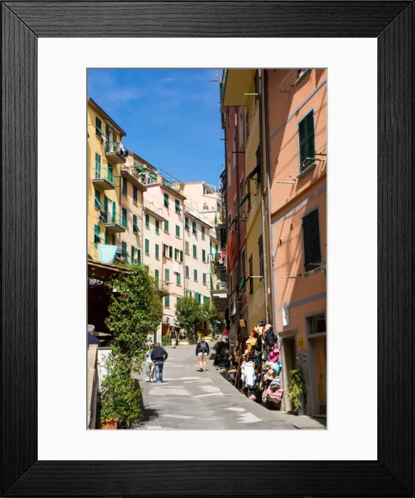 Framed Print : Manarola, Riomaggiore, Cinque Terre, UNESCO World Heritage Site, Liguria, Italy, Europe