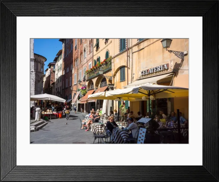 Framed Print : Picturesque street in Lucca, Tuscany, Italy, Europe Framed Print : Picturesque street in Lucca, Tuscany, Italy, Europe