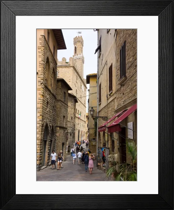 Framed Print : Street in Old Town, Volterra, Tuscany, Italy, Europe Framed Print : Street in Old Town, Volterra, Tuscany, Italy, Europe
