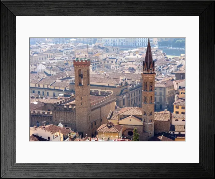 Framed Print : View over Florence from the Duomo, Tower of Bargello, UNESCO World Heritage Site, Florence (Firenze), Tuscany, Italy, Europe Framed Print : View over Florence from the Duomo, Tower of Bargello, UNESCO World Heritage Site, Florence (Firenze), Tuscany, Italy, Europe