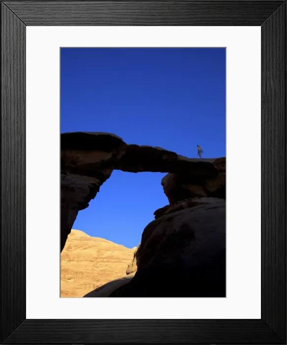Framed Print : Jebel Umm Fruth Rock Bridge, Wadi Rum, Jordan, Middle East Framed Print : Jebel Umm Fruth Rock Bridge, Wadi Rum, Jordan, Middle East