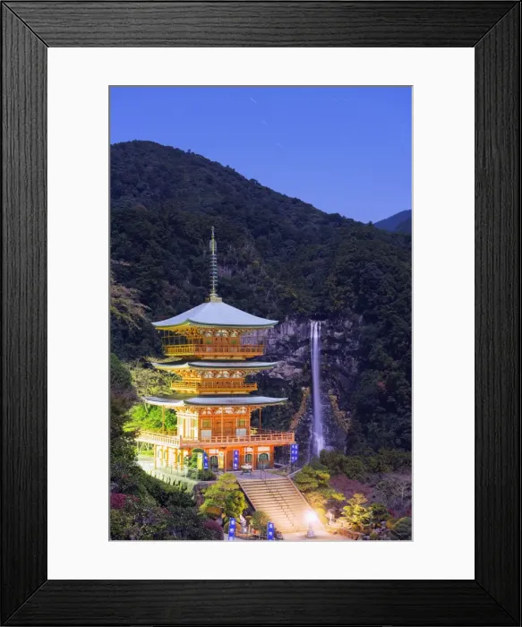Framed Print : Pagoda, Shinto Shrine, Nachi no taki waterfall, UNESCO World Heritage Site, Wakayama Prefecture, Honshu, Japan, Asia Framed Print : Pagoda, Shinto Shrine, Nachi no taki waterfall, UNESCO World Heritage Site, Wakayama Prefecture, Honshu, Japan, Asia