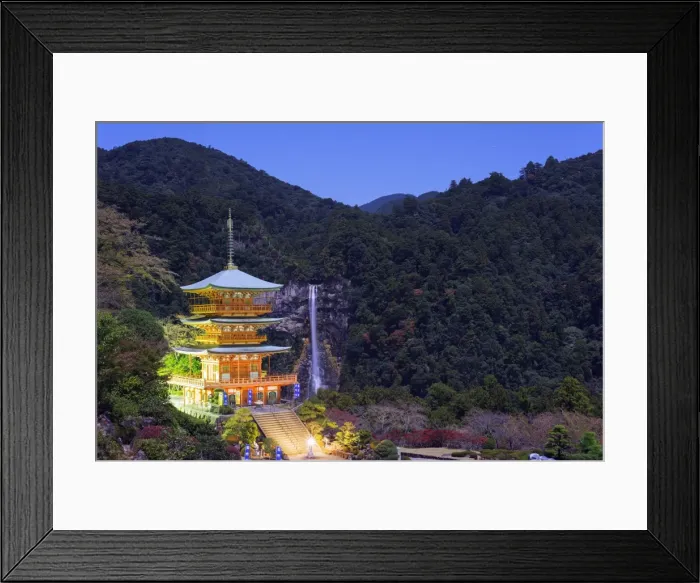 Framed Print : Pagoda, Shinto Shrine, Nachi no taki waterfall, UNESCO World Heritage Site, Wakayama Prefecture, Honshu, Japan, Asia Framed Print : Pagoda, Shinto Shrine, Nachi no taki waterfall, UNESCO World Heritage Site, Wakayama Prefecture, Honshu, Japan, Asia