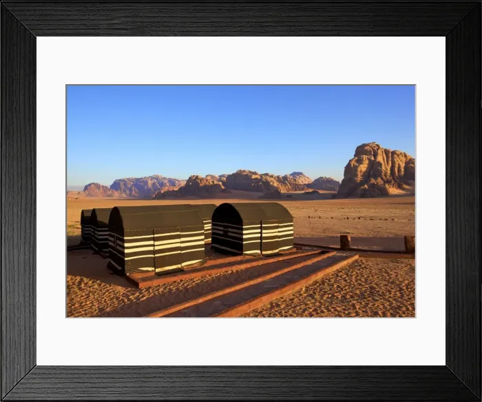 Framed Print : Bedouin Camp, Wadi Rum, Jordan, Middle East Framed Print : Bedouin Camp, Wadi Rum, Jordan, Middle East
