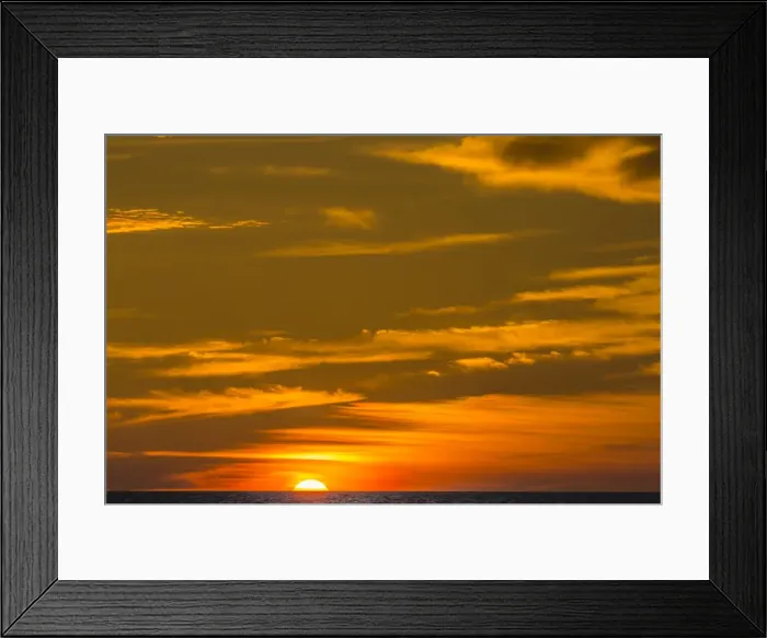 Framed Print : Sunrise near Los Islotes, The Islets, Baja California Sur, Mexico, North America