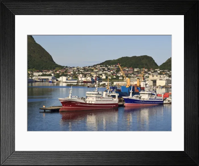 Framed Print : Fishing boats, Alesund, More og Romsdal, Norway, Scandinavia, Europe Framed Print : Fishing boats, Alesund, More og Romsdal, Norway, Scandinavia, Europe