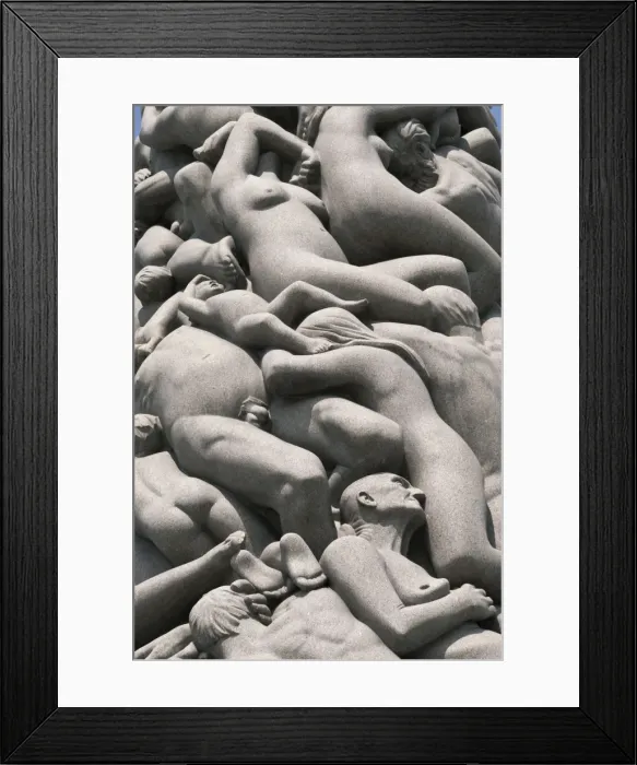 Framed Print : Intertwined human figures, detail of the Monolith by Gustav Vigeland, Frogner Park, Oslo, Norway, Scandinavia, Europe Framed Print : Intertwined human figures, detail of the Monolith by Gustav Vigeland, Frogner Park, Oslo, Norway, Scandinavia, Europe