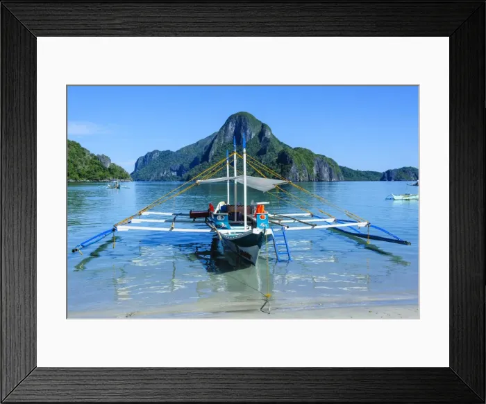 Framed Print : The bay of El Nido with outrigger boats, Bacuit Archipelago, Palawan, Philippines, Southeast Asia, Asia Framed Print : The bay of El Nido with outrigger boats, Bacuit Archipelago, Palawan, Philippines, Southeast Asia, Asia