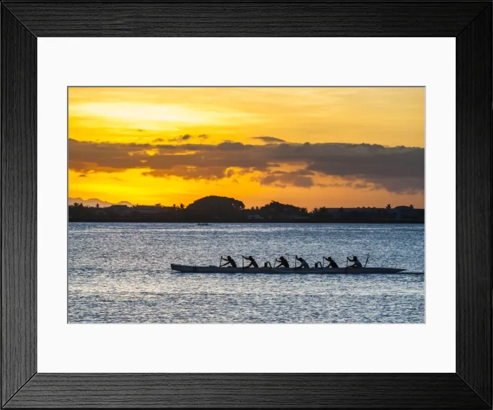 Framed Print : Evening rowing in the bay of Apia, Upolu, Samoa, South Pacific, Pacific Framed Print : Evening rowing in the bay of Apia, Upolu, Samoa, South Pacific, Pacific
