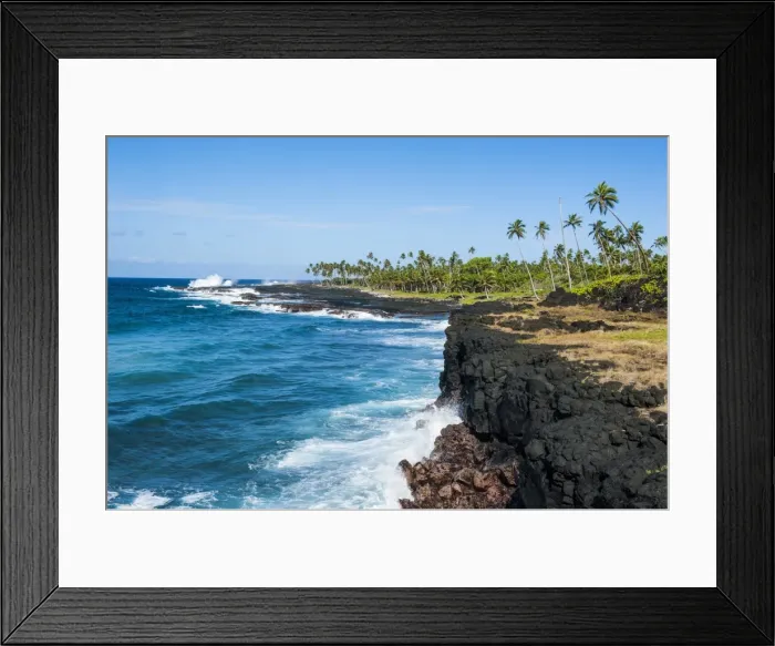 Framed Print : Rocky south coast near the Alofaaga blowholes on the south of Savaii, Samoa, South Pacific, Pacific Framed Print : Rocky south coast near the Alofaaga blowholes on the south of Savaii, Samoa, South Pacific, Pacific