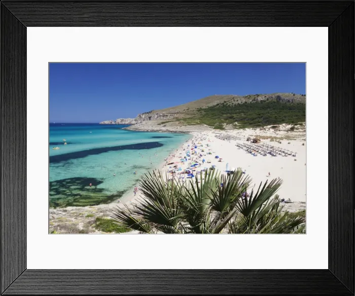 Framed Print : Beach and bay Cala Mesquita, Capdepera, Majorca (Mallorca), Balearic Islands (Islas Baleares), Spain, Mediterranean, Europe Framed Print : Beach and bay Cala Mesquita, Capdepera, Majorca (Mallorca), Balearic Islands (Islas Baleares), Spain, Mediterranean, Europe