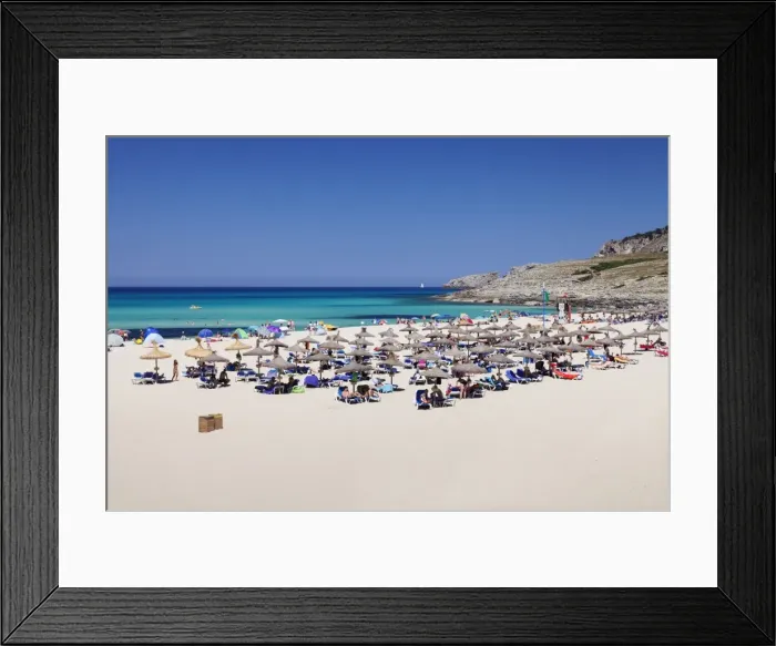 Framed Print : Beach and bay Cala Mesquita, Capdepera, Majorca (Mallorca), Balearic Islands (Islas Baleares), Spain, Mediterranean, Europe Framed Print : Beach and bay Cala Mesquita, Capdepera, Majorca (Mallorca), Balearic Islands (Islas Baleares), Spain, Mediterranean, Europe