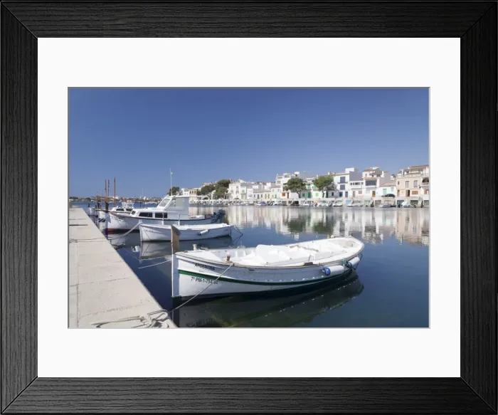 Framed Print : Fishing boats at fishing port, Porto Colom, Majorca (Mallorca), Balearic Islands (Islas Baleares), Spain, Mediterranean, Europe Framed Print : Fishing boats at fishing port, Porto Colom, Majorca (Mallorca), Balearic Islands (Islas Baleares), Spain, Mediterranean, Europe