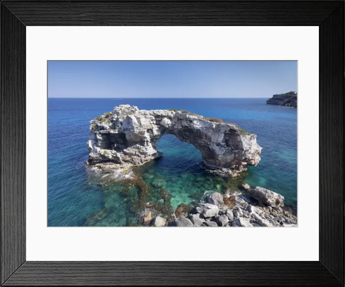 Framed Print : Archway of Es Pontas, Cala Santany, Santanyi, Majorca (Mallorca), Balearic Islands (Islas Baleares), Spain, Mediterranean, Europe Framed Print : Archway of Es Pontas, Cala Santany, Santanyi, Majorca (Mallorca), Balearic Islands (Islas Baleares), Spain, Mediterranean, Europe
