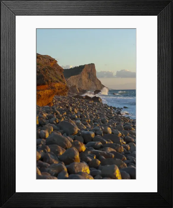 Framed Print : Sunset, Es Codolar Boulder beach, Ibiza, Balearic Islands, Spain, Mediterranean, Europe Framed Print : Sunset, Es Codolar Boulder beach, Ibiza, Balearic Islands, Spain, Mediterranean, Europe