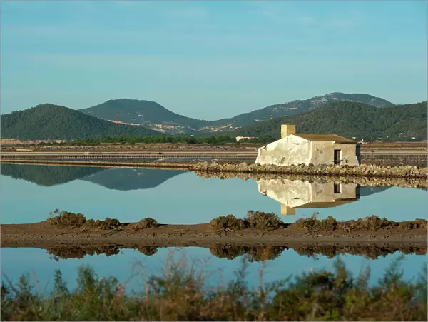 Salt lake, Ses Salines natural park, Ibiza, Balearic Islands, Spain, Mediterranean, Europe