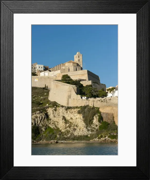 Framed Print : View of Ibiza old town and Dalt Vila, UNESCO World Heritage Site, Ibiza, Balearic Islands, Spain, Mediterranean, Europe Framed Print : View of Ibiza old town and Dalt Vila, UNESCO World Heritage Site, Ibiza, Balearic Islands, Spain, Mediterranean, Europe