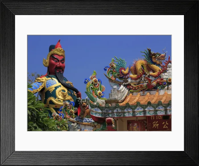 Framed Print : Statue in Hainan Temple, Nathon City, Koh Samui Island, Thailand, Southeast Asia, Asia Framed Print : Statue in Hainan Temple, Nathon City, Koh Samui Island, Thailand, Southeast Asia, Asia