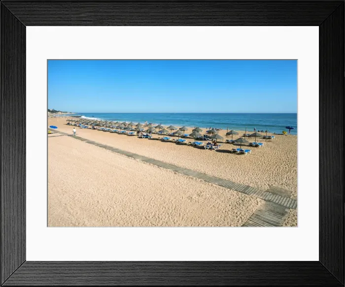 Framed Print : Umbrellas and beach chairs, Fishermans Beach (Praia dos Barcos), Albufeira, Algarve, Portugal, Europe Framed Print : Umbrellas and beach chairs, Fishermans Beach (Praia dos Barcos), Albufeira, Algarve, Portugal, Europe