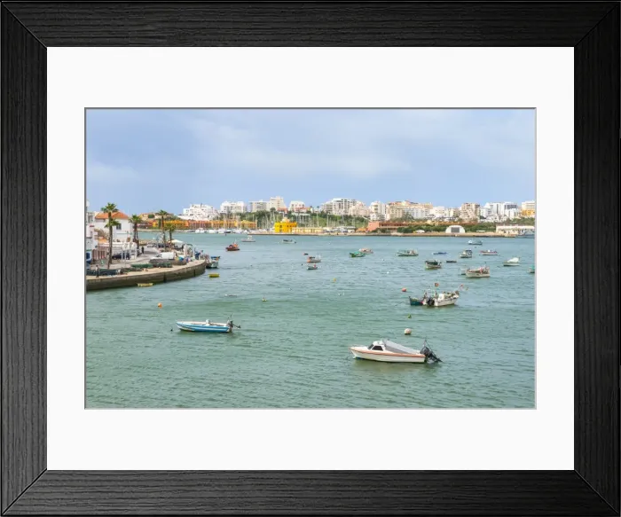 Framed Print : Ferragudo fishing harbor, Algarve, Portugal, Europe Framed Print : Ferragudo fishing harbor, Algarve, Portugal, Europe