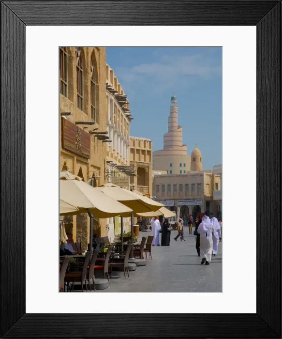 Framed Print : Restaurant and Islamic Culture Centre, Waqif Souq, Doha, Qatar, Middle East Framed Print : Restaurant and Islamic Culture Centre, Waqif Souq, Doha, Qatar, Middle East