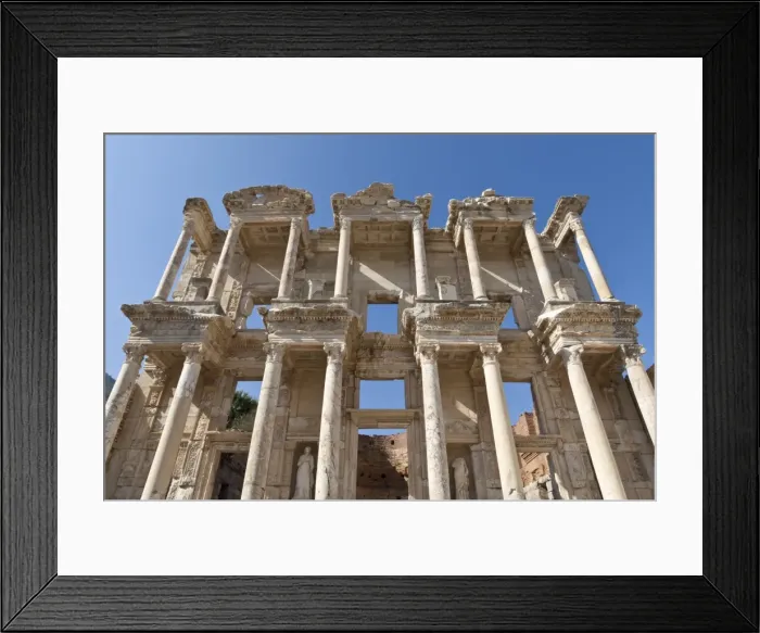 Framed Print : Facade of the Library of Celsus, Roman ruins of ancient Ephesus, near Kusadasi, Anatolia, Turkey, Asia Minor, Eurasia Framed Print : Facade of the Library of Celsus, Roman ruins of ancient Ephesus, near Kusadasi, Anatolia, Turkey, Asia Minor, Eurasia