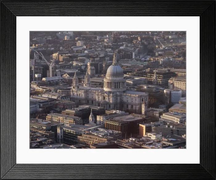 Framed Print : St. Pauls Cathedral from above, London, England, United Kingdom, Europe Framed Print : St. Pauls Cathedral from above, London, England, United Kingdom, Europe