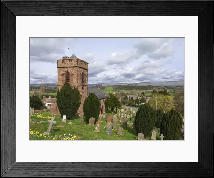 Framed Print : St. Nicholas Church, mid 19th century, Crucifixion Window by Mayer of Munich, Lazonby Village, Pennine Ridge beyond, Eden Valley, Cumbria, England, United Kingdom, Europe Framed Print : St. Nicholas Church, mid 19th century, Crucifixion Window by Mayer of Munich, Lazonby Village, Pennine Ridge beyond, Eden Valley, Cumbria, England, United Kingdom, Europe