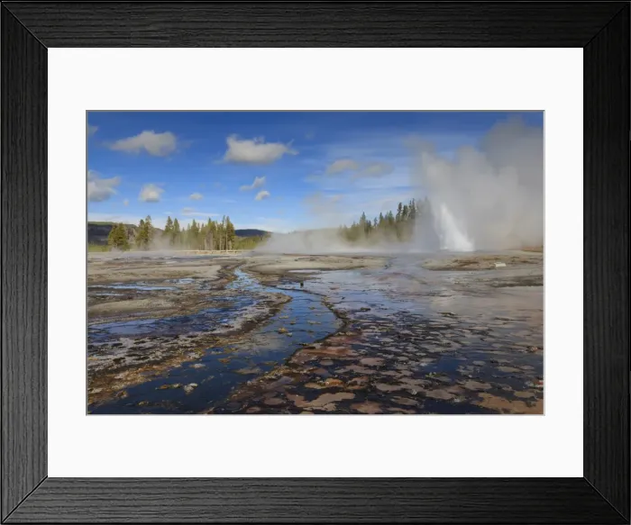 Framed Print : Daisy Geyser, one of the most predictable, erupts at an angle, Upper Geyser Basin, Yellowstone National Park, UNESCO World Heritage Site, Wyoming, United States of America, North America Framed Print : Daisy Geyser, one of the most predictable, erupts at an angle, Upper Geyser Basin, Yellowstone National Park, UNESCO World Heritage Site, Wyoming, United States of America, North America