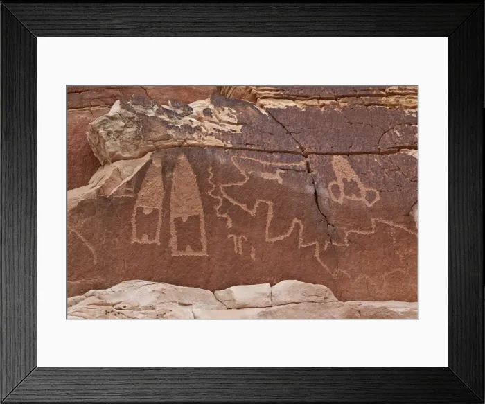 Framed Print : Petroglyphs near the Kohta Circus petroglyph panel, Gold Butte, Nevada, United States of America, North America Framed Print : Petroglyphs near the Kohta Circus petroglyph panel, Gold Butte, Nevada, United States of America, North America